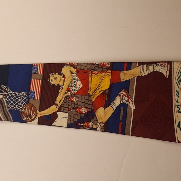 01 Basketball Tabasco Neck Tie - Picture 3 of 7